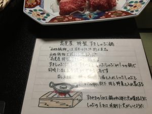 蔵王牛のすきシャブ鍋の仕方