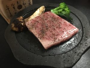 晩飯Ａ５の仙台牛